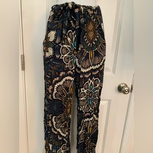 Printed high waist pants